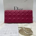 Dior Lady D Long Clutch Pink Fuchsia GHW