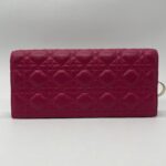 Dior Lady D Long Clutch Pink Fuchsia GHW
