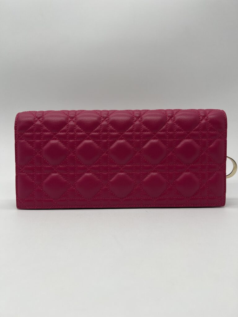 Dior Lady D Long Clutch Pink Fuchsia GHW