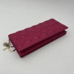 Dior Lady D Long Clutch Pink Fuchsia GHW
