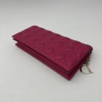 Dior Lady D Long Clutch Pink Fuchsia GHW