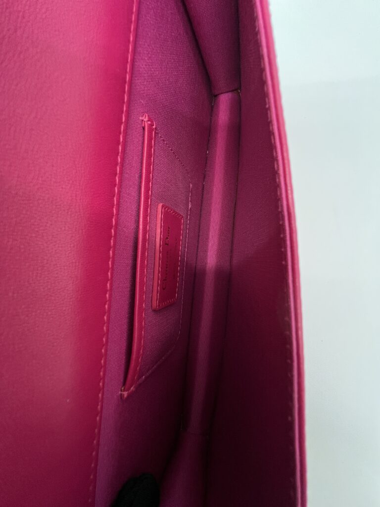 Dior Lady D Long Clutch Pink Fuchsia GHW