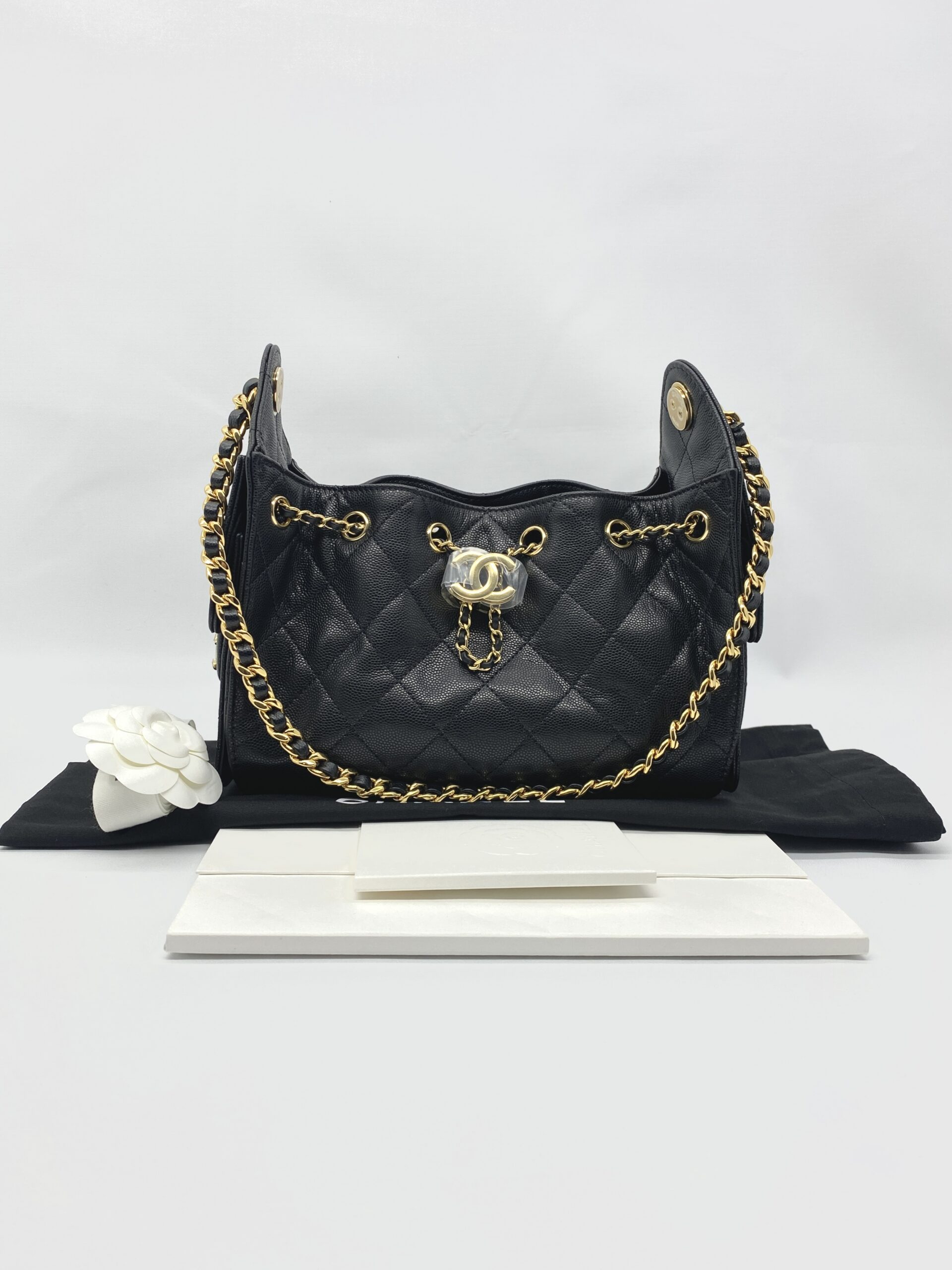 Chanel C25 Mini Caviar Black GHW