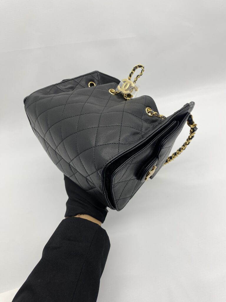 Chanel C25 Mini Caviar Black GHW