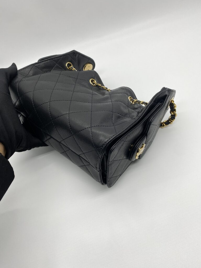 Chanel C25 Mini Caviar Black GHW