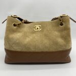 Chanel Small Coco Base Hobo Suede Lambskin Beige/Camel GHW
