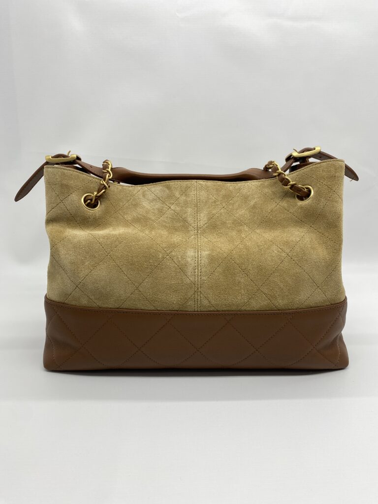 Chanel Small Coco Base Hobo Suede Lambskin Beige/Camel GHW