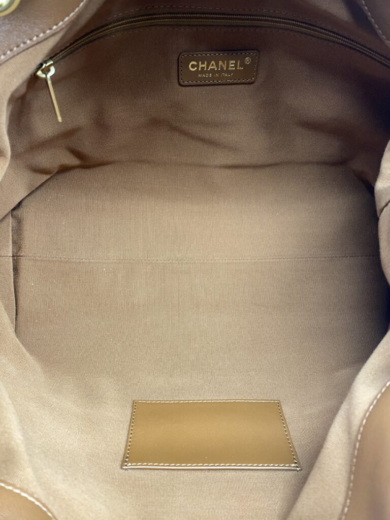 Chanel Small Coco Base Hobo Suede Lambskin Beige/Camel GHW