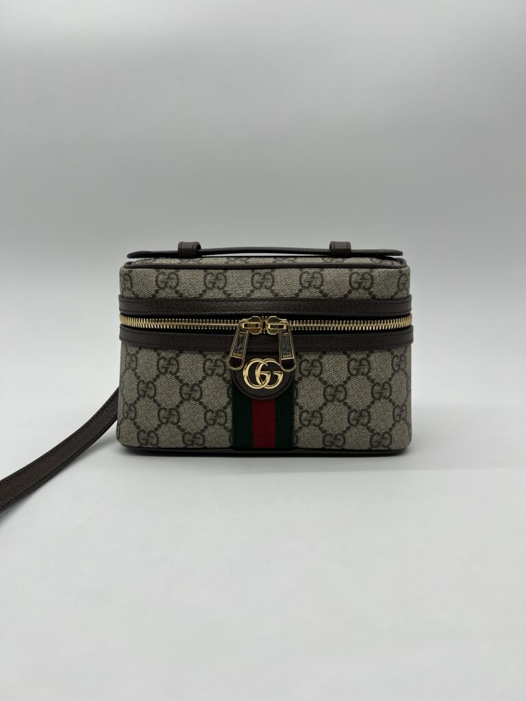 Gucci Super Mini Ophidia Top GG Supreme Brown GHW