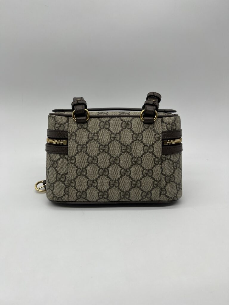 Gucci Super Mini Ophidia Top GG Supreme Brown GHW