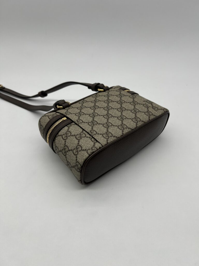 Gucci Super Mini Ophidia Top GG Supreme Brown GHW