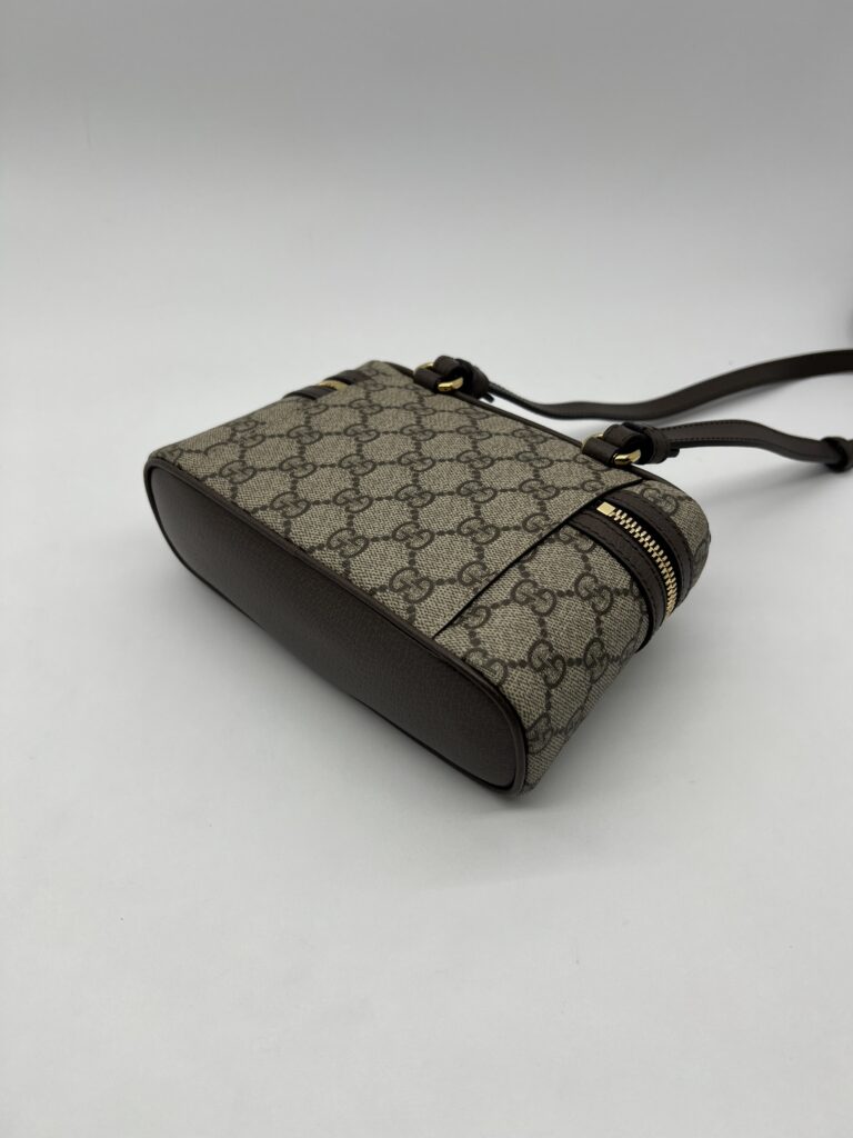Gucci Super Mini Ophidia Top GG Supreme Brown GHW