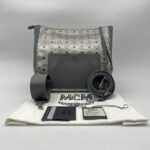 MCM Medium Hobo Metallic Visetos Silver SHW