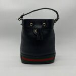 Gucci Ophidia Bucket Leather Black GHW