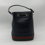 Gucci Ophidia Bucket Leather Black GHW