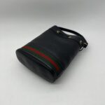 Gucci Ophidia Bucket Leather Black GHW