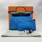 Hermes Herbag 31 Canvas Bleu Zanzibar/Bleu Indigo PHW