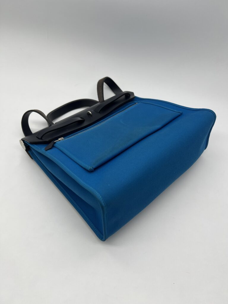 Hermes Herbag 31 Canvas Bleu Zanzibar/Bleu Indigo PHW