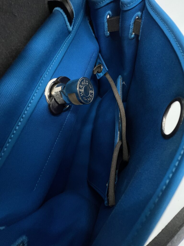 Hermes Herbag 31 Canvas Bleu Zanzibar/Bleu Indigo PHW