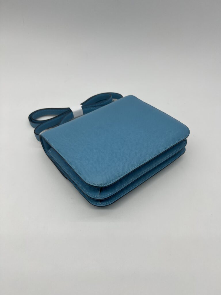 Hermes Constance 18 Epsom Blue De Nord Rouge PHW