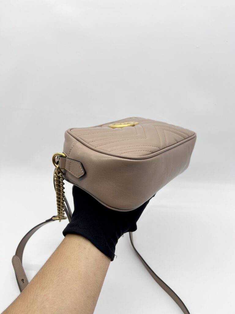 Gucci Marmont Camera Small Nude GHW
