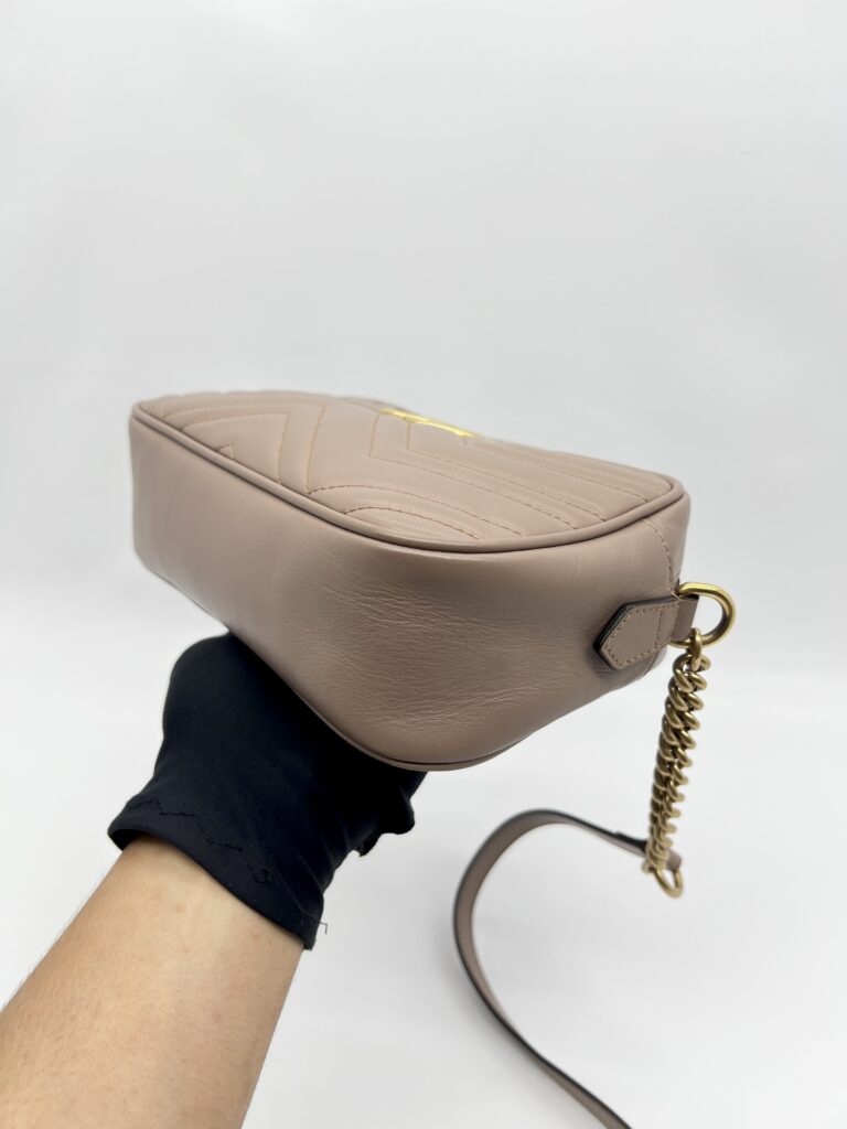 Gucci Marmont Camera Small Nude GHW