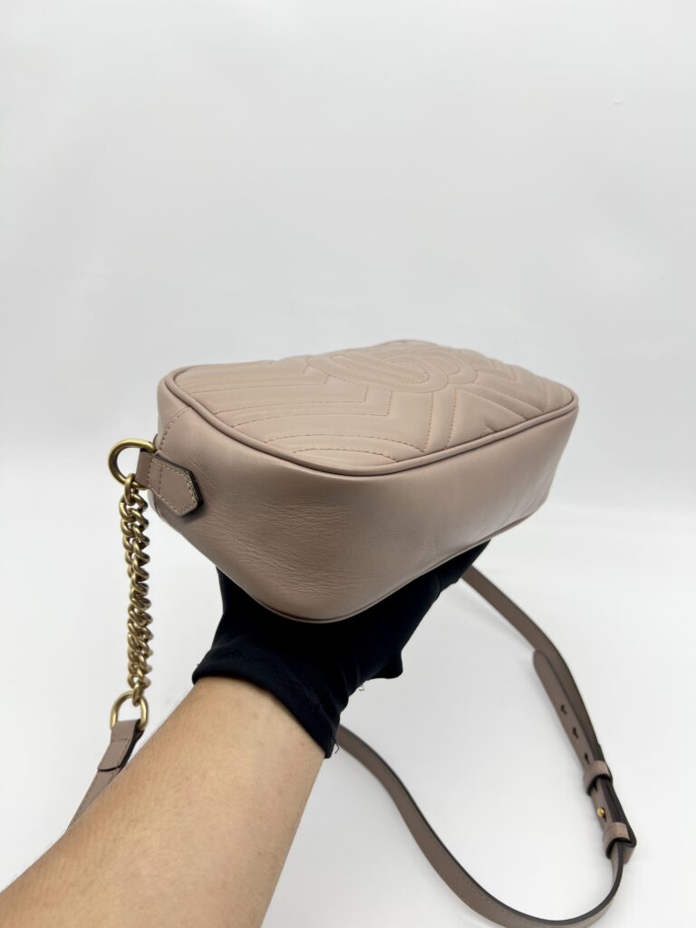 Gucci Marmont Camera Small Nude GHW