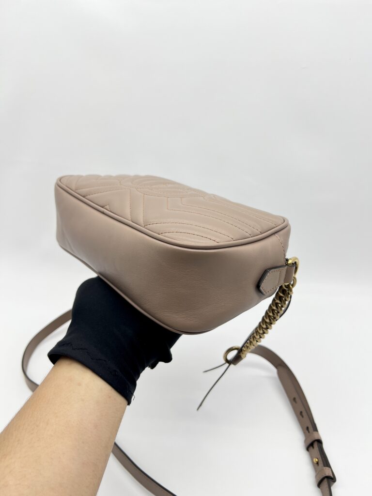 Gucci Marmont Camera Small Nude GHW