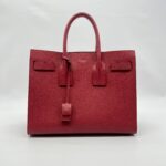 Saint Laurent SAC De Jour Grained Red SHW