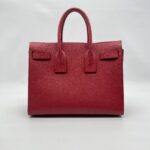 Saint Laurent SAC De Jour Grained Red SHW