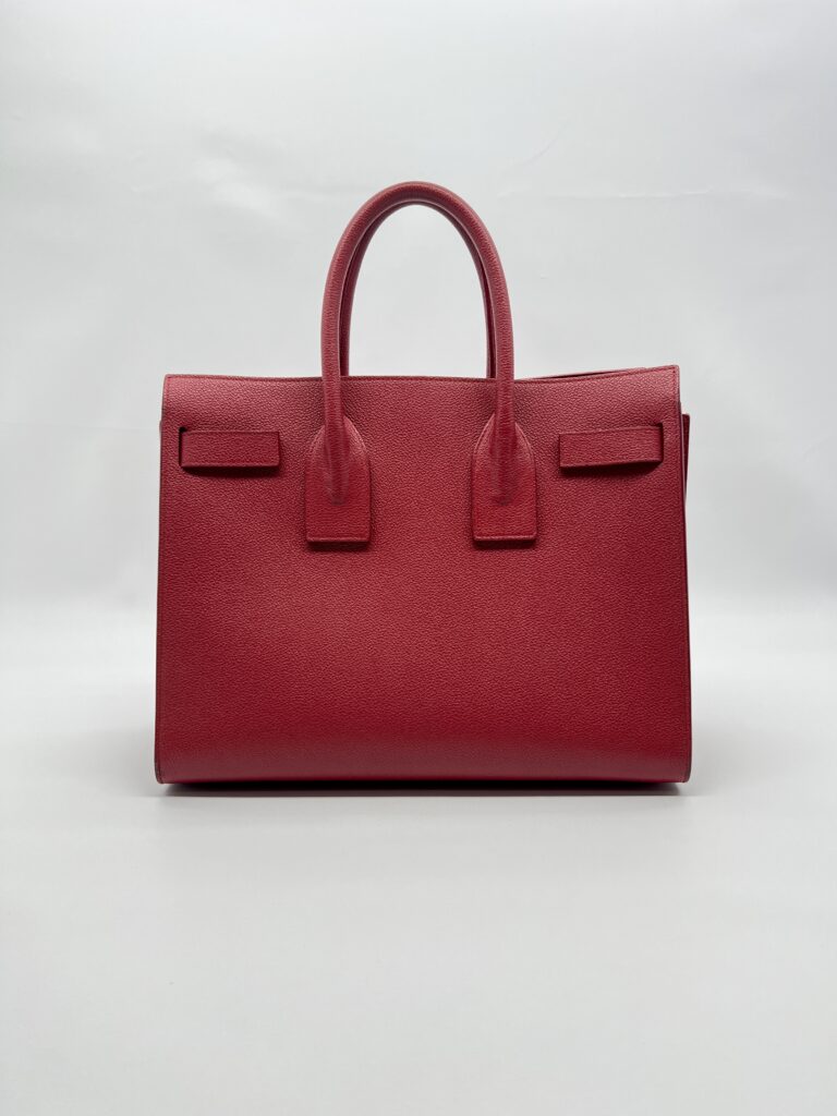 Saint Laurent SAC De Jour Grained Red SHW