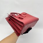 Saint Laurent SAC De Jour Grained Red SHW
