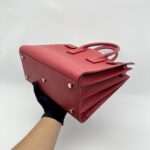 Saint Laurent SAC De Jour Grained Red SHW