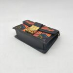MCM Tracy Crossbody Bag Black Orange Cubic GHW