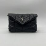 Saint Lurent Loulou Puffer Mini Black SHW