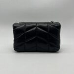 Saint Lurent Loulou Puffer Mini Black SHW