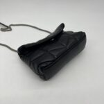 Saint Lurent Loulou Puffer Mini Black SHW