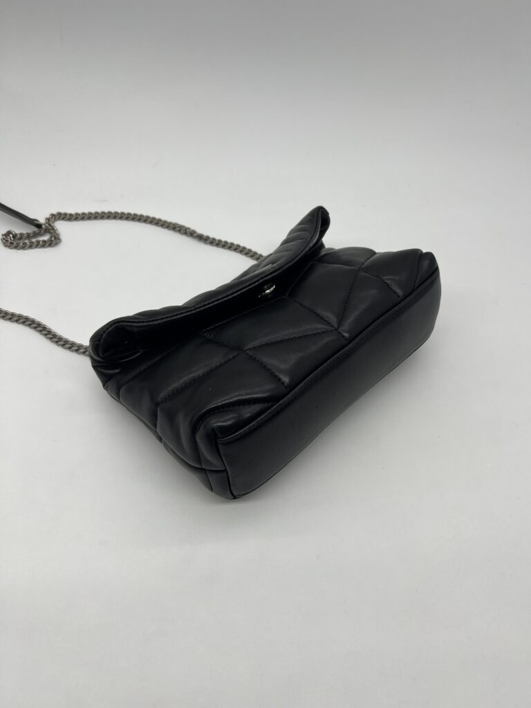 Saint Lurent Loulou Puffer Mini Black SHW