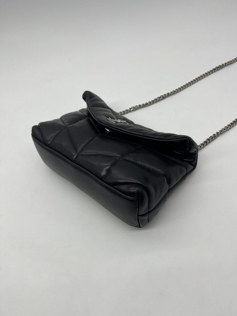 Saint Lurent Loulou Puffer Mini Black SHW