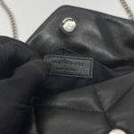 Saint Lurent Loulou Puffer Mini Black SHW