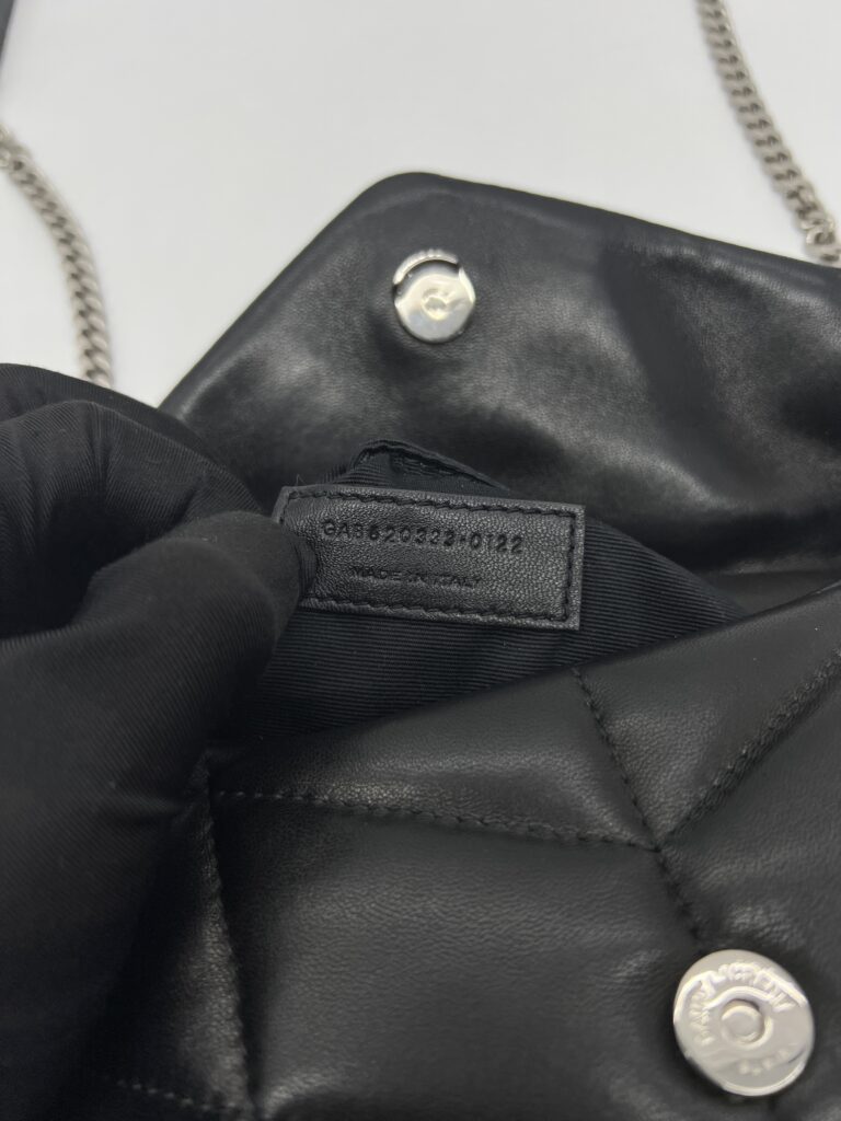 Saint Lurent Loulou Puffer Mini Black SHW