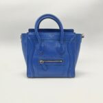 Celine Nano Luggage Blue Electric GHW
