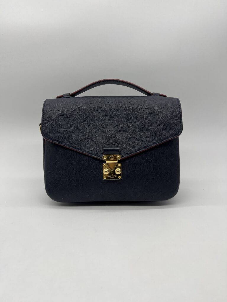 Louis Vuitton Metis MM Monogram Empreinte Marine Rouge GHW