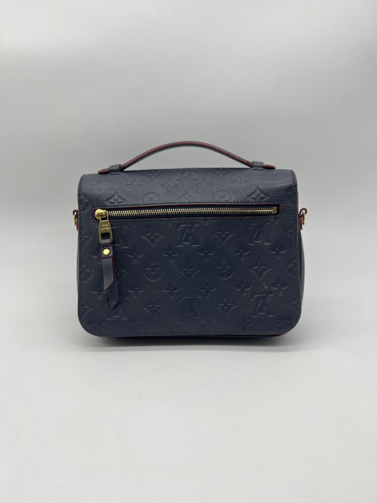 Louis Vuitton Metis MM Monogram Empreinte Marine Rouge GHW