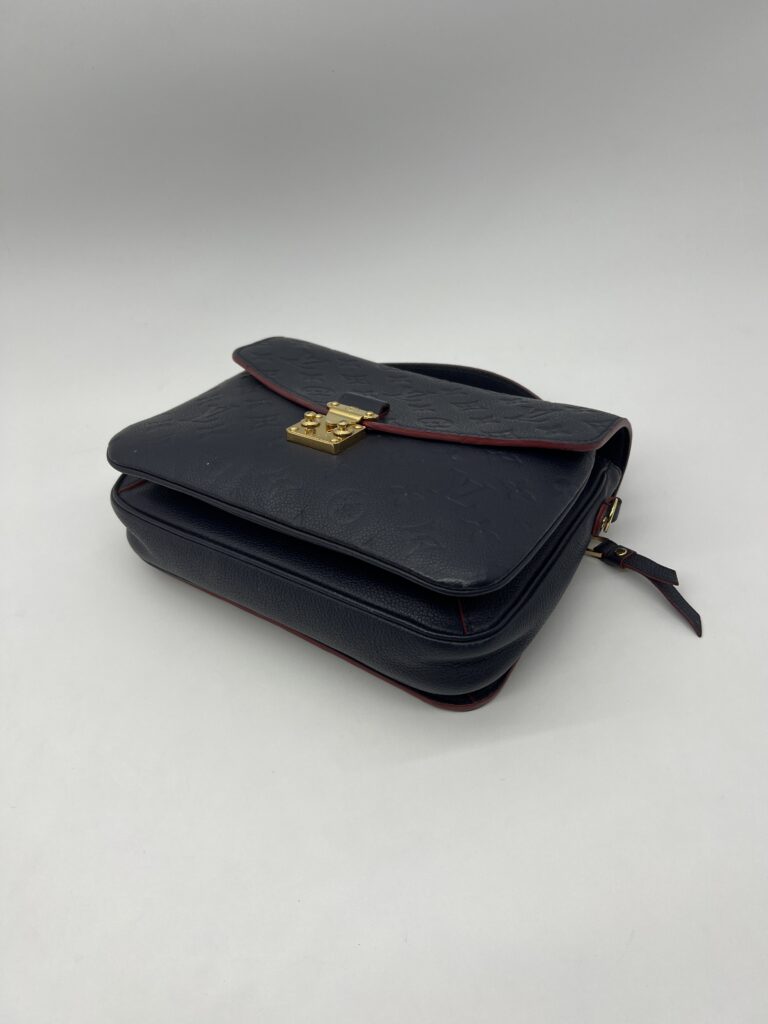 Louis Vuitton Metis MM Monogram Empreinte Marine Rouge GHW