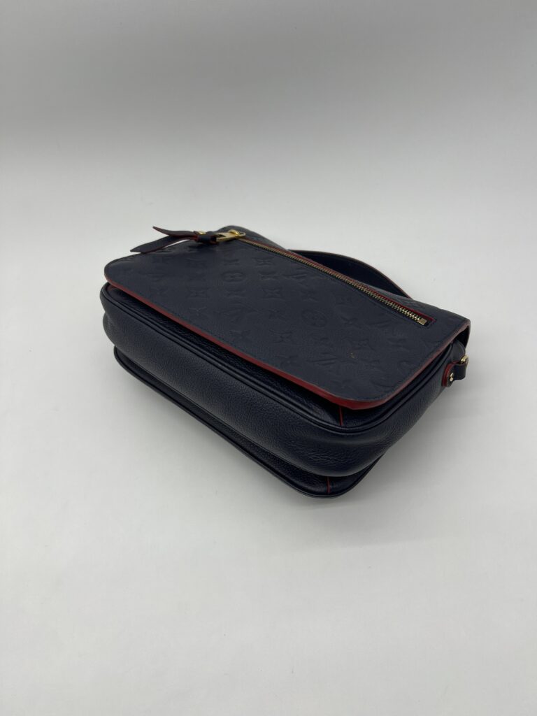 Louis Vuitton Metis MM Monogram Empreinte Marine Rouge GHW
