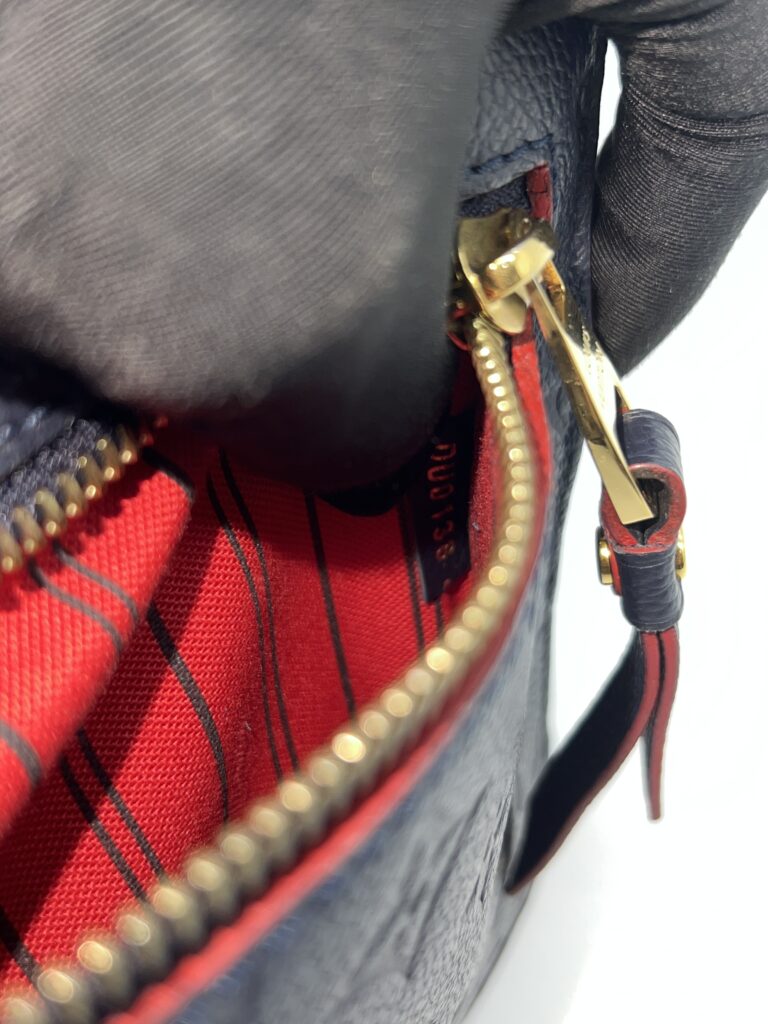 Louis Vuitton Metis MM Monogram Empreinte Marine Rouge GHW