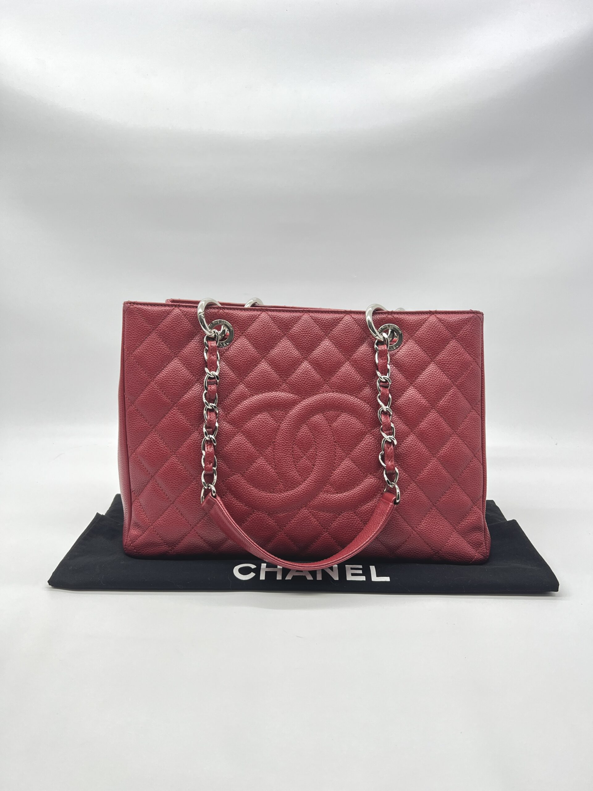 Chanel GST Caviar Red SHW