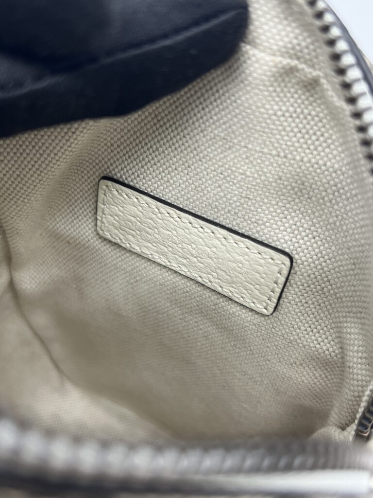 Gucci Mini Ophidia Double Zip GG Supreme Beige White GHW