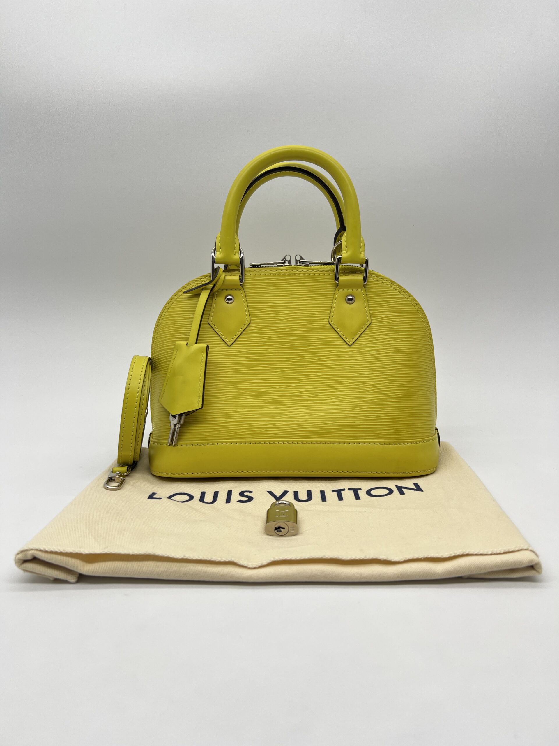 Louis Vuitton Alma BB Epi Pistache SHW